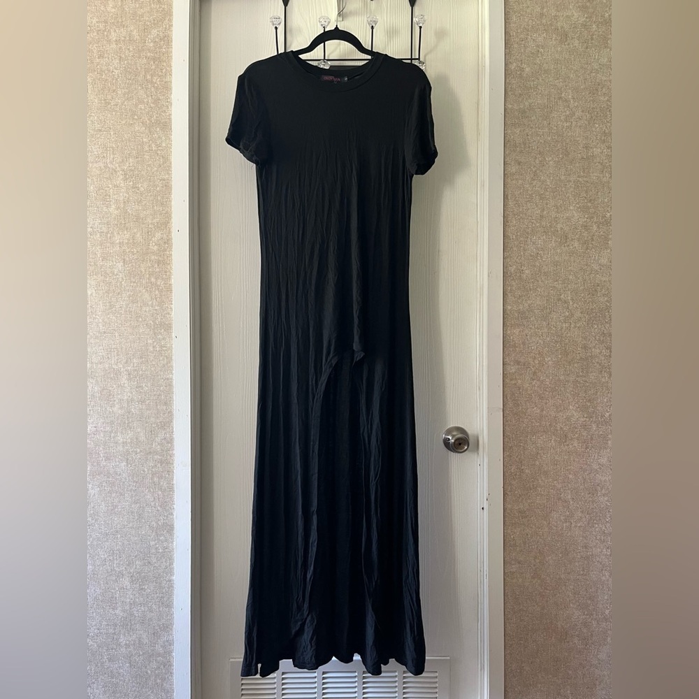 Crazy Train Black High/Low Maxi Dress